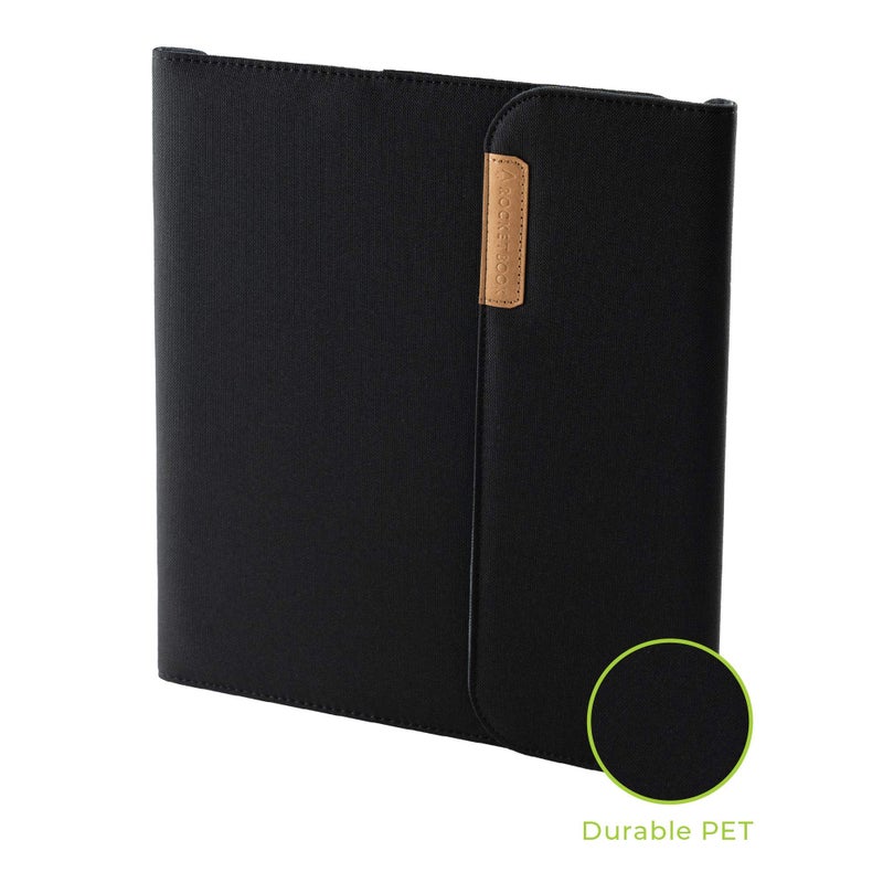 Rocketbook Flip Cover, All-in-One Case and Organizer Flip Notebook, On the Go, Letter Size 8.5x11, Black - Image 2